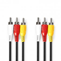 Kompozitní video kabel | 3x RCA Zástrčka  CVGL24300BK15  (CVGL24300BK15)