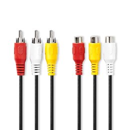 Kompozitní video kabel | 3x RCA Zástrčka  CVGP24305BK50  (CVGP24305BK50)
