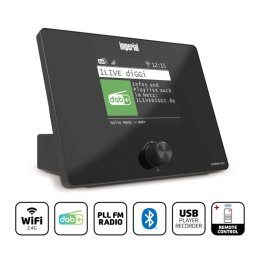 Kompaktní hybridní rádio (internet, DAB+, FM Hi-Fi tuner) s Bluetooth® DABMANI420BK  (DABMANI420BK)