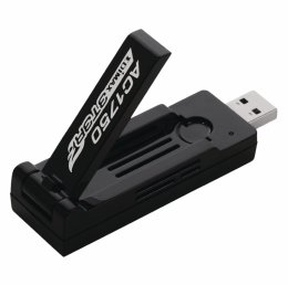 AC1750 dvoupásmový Wi-Fi USB 3.0 adaptér s 180stupňovou nastavitelnou anténou, černá EW-7833UAC  (EW-7833UAC)