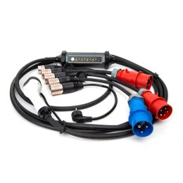 Platinet univerzální přenosná EV stanice PC060 22kW (32A), Pro Line, sada 4 adaptérů + nástěnný držá  (PLAEVPC060)