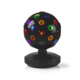 Vícebarevná LED Disco Koule | Síťové napájení | Černá (FUDI213BK)  (FUDI213BK)
