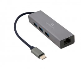 Gembird USB-C GBit adapter + 3x USB 3.1  (A-CMU3-LAN-01)