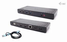 i-tec USB 3.0/ USB-C/ Thunderbolt, 2x HDMI Docking Station, PD 100W  (CADUALHDMIDOCKPD)
