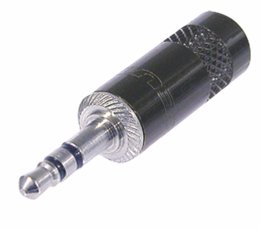 Stereo Konektor 3.5 mm Zástrčka Černá NTR-NYS231B  (NTR-NYS231B)