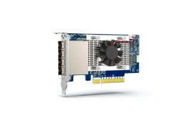 QNAP 4-port miniSAS HD host bus adapter, Broadcom Aero SAS3816, PCIe 4.0 x 8 for TL SAS JBOD series