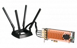QNAP QWA-AC2600 - PCIe bezdrátový síťový adaptér (802.11n a 802.11ac) pro NAS nebo PC  (QWA-AC2600)