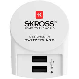 Cestovní Adaptér Evropa USB Nezemněný SKR1302421  (SKR1302421)