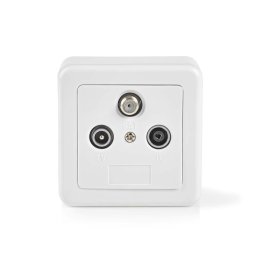 Anténa Konec Wallbox | 1x F-Connector Female / 1x IEC Connector Female / 1x IEC Connector Male  SWBX100WT  (SWBX100WT)