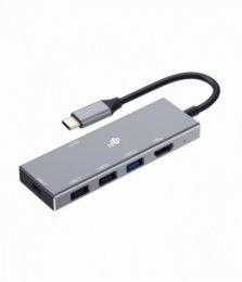 TB USB-C 7v1 adapter USB 3.0, 2xUSB 2.0, HDMI, PD, SD/ TF  (AKTBXVA2U2HSDAG)