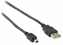 Kabel USB 2.0 USB A Zástrčka - Mitsumi 4kolíkový Zástrčka 2.00 m Černá VLCP60220B20  (VLCP60220B20)