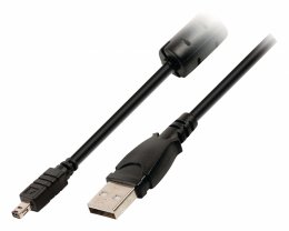 Kabel USB 2.0 USB A Zástrčka - Minolta 8kolíkový Zástrčka 2.00 m Černá VLCP60807B20  (VLCP60807B20)