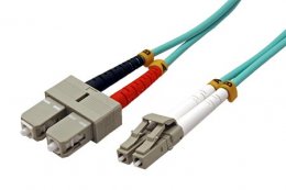 Optický patch cord Duplex LC-SC 50 / 125 0,25m MM OM4  (09289)