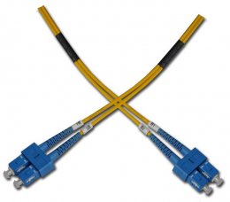 Optický patchkabel duplexní, SC-SC 9 / 125um SM 20m, OS2 