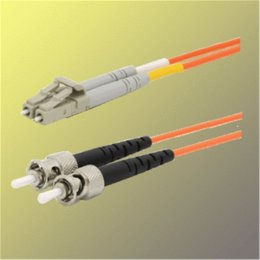 Optický patchkabel duplexní, LC-ST 9 / 125um SM, 40m, OS2 