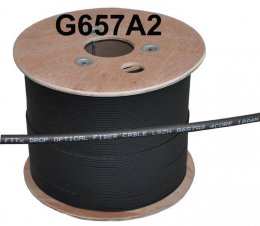 4vl. 9/ 125 DROP FTTx kabel G.657A2 black LSOH 