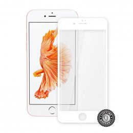 Screenshield™ Apple iPhone 7 Tempered Glass protection display (full COVER WHITE metalic frame)  (APP-TGFCWMFIPH7-D)