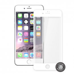 Screenshield™ Apple iPhone 7 Plus Tempered Glass protection display (full COVER WHITE metalic frame)  (APP-TGFCWMFIPH7P-D)