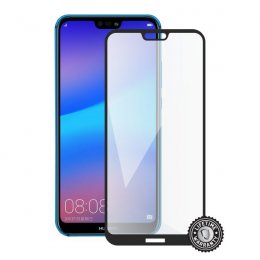 Screenshield HUAWEI P20 Lite Tempered Glass protection (full COVER black)  (HUA-TG25DBP20LT-D)