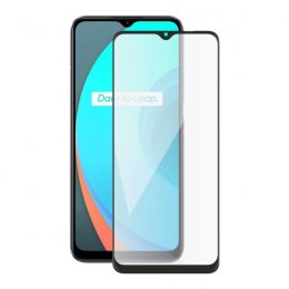 Screenshield REALME C11 (full COVER black) Tempered Glass Protection  (RLM-TG25DBC111-D)