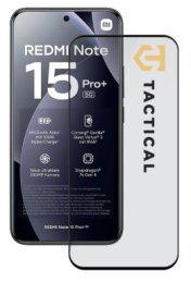 Tactical Glass Shield 5D sklo pro Xiaomi Redmi Note 15 Pro+ 4G / 5G Black  (8596311296680)