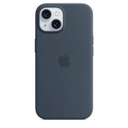 iPhone 15 Silicone Case with MS - Storm Blue  (MT0N3ZM/A)