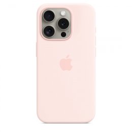iPhone 15 Pro Silicone Case with MS - Light Pink  (MT1F3ZM/A)