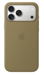 iPhone 18 Pro Max Silicone Case with MS - Olive  (MK924ZM/A)