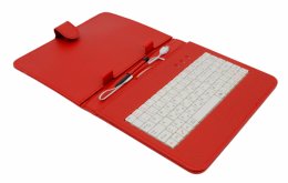 AIREN AiTab Leather Case 2 with USB Keyboard 8" RED (CZ/ SK/ DE/ UK/ US.. layout)  (Leather Case 2 8R)