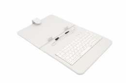 AAIREN AiTab Leather Case 2 with USB Keyboard 8" WHITE (CZ/ SK/ DE/ UK/ US.. layout)  (Leather Case 2 8W)