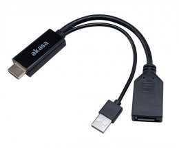 AKASA - HDMI na DP kabel  (AK-CBHD24-25BK)