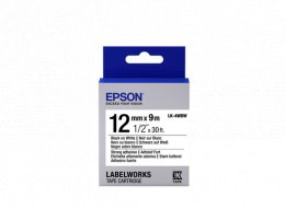 Epson Label Cartridge LK-4WBW, Black/ white 12mm  (C53S654016)