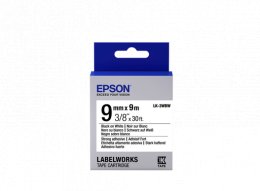 Epson Label Cartridge Strong Adhesive LK-3WBW Black/ White 9mm (9m)  (C53S653007)