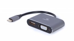 Gembird USB-C/ HDMI, VGA adaptér  (A-USB3C-HDMIVGA-01)