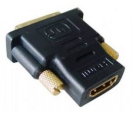 GEMBIRD redukce HDMI-DVI-D F/ M,zlacené kontakty, černá  (A-HDMI-DVI-2)