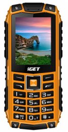 iGET Defender D10 Orange - odolný telefon IP68, DualSIM, 2500 mAh, BT, powerbanka, svítilna, FM, MP3  (D10 Orange)