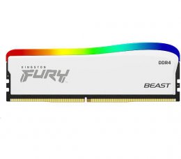 Kingston FURY Beast White/ DDR4/ 16GB/ 3600MHz/ CL17/ 1x16GB/ RGB/ White  (KF436C18BWA/16)