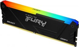 Kingston FURY Beast/ DDR4/ 16GB/ 2666MHz/ CL16/ 1x16GB/ RGB/ Black  (KF426C16BB12A/16)