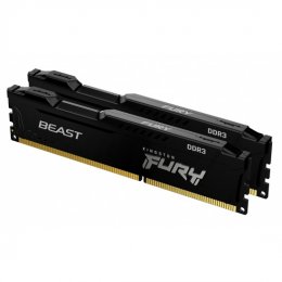Kingston FURY Beast/ DDR3/ 16GB/ 1600MHz/ CL10/ 2x8GB/ Black  (KF316C10BBK2/16)