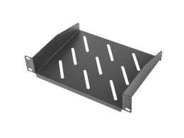 LANBERG 10" PEVNÁ POLICE 1U / 254X180MM MAX. NOSNOST DO 20 KG ČERNÁ  (AK-1012-B)