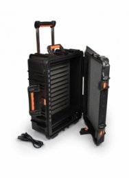 PORT CONNECT Rolling charging cabinet, nabíjecí přepravní kufr na kolečkách pro 12 zařízení, černý  (901952)