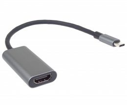 PremiumCord Převodník USB-C na HDMI, rozlišení 4K a FULL HD 1080p, kovové pouzdro  (ku31hdmi16)