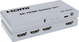 PremiumCord HDMI switch 3:1 s dálkovým ovladačem  (khswit31g)