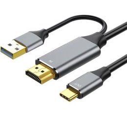 PremiumCord HDMI2.0 na USB-C kabel pro monitory,2m  (ku31hdmi25)