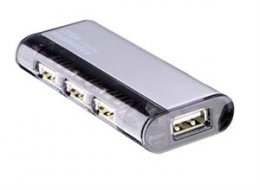 ATEN USB 2.0 hub, 4port, magnetický, SILVER  (UH-284)