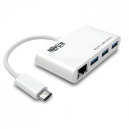 Tripplite Rozbočovač USB-C /  3x USB-A + Gbe, USB 3.0, bílá  (U460-003-3AG)