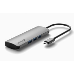 SW USB-C HUB 6-IN-1 - HLINÍK  (44040102)