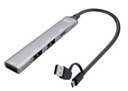i-tec USB-A/ USB-C Metal HUB 1x USB-C 3.1 + 3x USB 2.0  (CAHUBMETALMINI4)