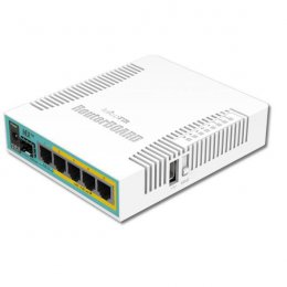 Mikrotik RB960PGS 800MHz,  128MBRAM, 5x LAN, hEX  (RB960PGS)