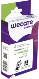 WECARE ARMOR páska (vinyl) kompatibilní s DYMO 1978365,White / Black,12MM*3M  (K80835W4)